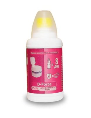 Жидкое средство для биотуалетов D-FORCE pink 0,5 л (для верхнего сливного бака биотуалета) / Прочие товары | Дача, сад и огород | V4.Ru: Маркетплейс