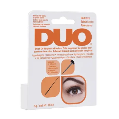 DUO Клей для накладных ресниц с витаминами черный с кистью / Duo Brush On Dark Adhesive 5 г / Клеи | Товары для красоты | V4.Ru: Маркетплейс