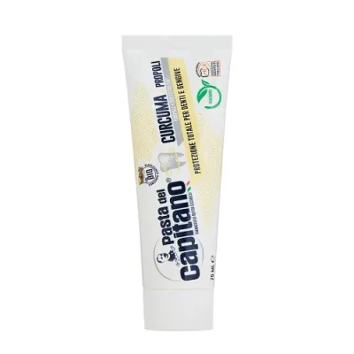 PASTA DEL CAPITANO Паста зубная комплексная защита Куркума и Прополис / Teeth and Gums Protection Turmeric & Propolis 75 мл / Зубные пасты | Товары для красоты | V4.Ru: Маркетплейс