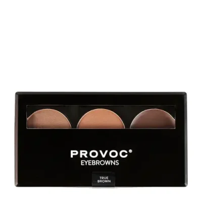 PROVOC Набор теней для бровей, 03 коричневый / EYEBROWNS Brow Palette 3,9 гр / Тени | Товары для красоты | V4.Ru: Маркетплейс