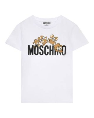 Футболка с лого и медвежатами, белая Moschino / Футболки, Майки, Поло | Одежда, обувь и аксессуары | V4.Ru: Маркетплейс