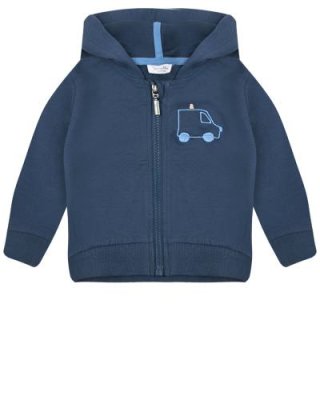 Темно-синяя спортивная куртка с вышивкой Sanetta Kidswear / Спортивные куртки | Одежда, обувь и аксессуары | V4.Ru: Маркетплейс