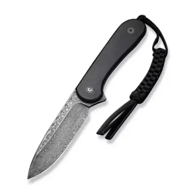 Нож CIVIVI Fixed Blade Elementum Black, сталь дамаск / Дамасская сталь | Товары для дома | V4.Ru: Маркетплейс