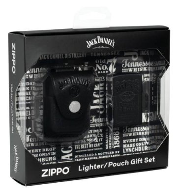 Подарочный набор Jack Daniels®: зажигалка и кожаный чехол ZIPPO 48460 / Зажигалки ZIPPO | Товары для дома | V4.Ru: Маркетплейс