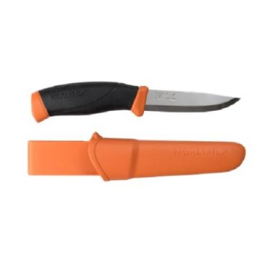 Нож с фиксированным лезвием Morakniv Companion S Burnt, сталь Sandvik 12C27, рукоять резина, orange / Ножи с фиксированным клинком | Товары для дома | V4.Ru: Маркетплейс