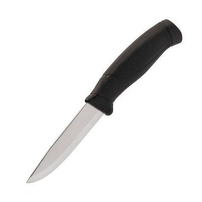 Нож с фиксированным лезвием Morakniv Companion Black, сталь Sandvik 12C27, рукоять пластик/резина / Рыбацкие | Товары для дома | V4.Ru: Маркетплейс