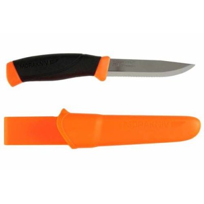 Нож с фиксированным лезвием Morakniv Companion F серрейтор, сталь Sandvik 12С27, рукоять резина/пластик / Ножи с фиксированным клинком | Товары для дома | V4.Ru: Маркетплейс