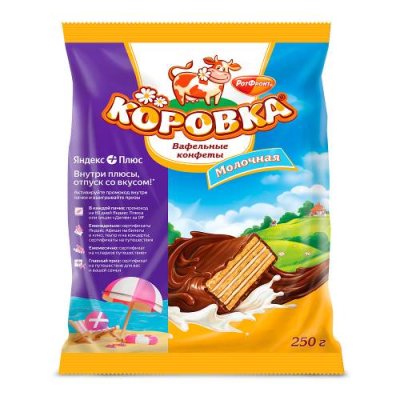 Вафельные конфеты Коровка, Рот Фронт, 250 гр. / Шоколадные конфеты | Продукты питания | V4.Ru: Маркетплейс