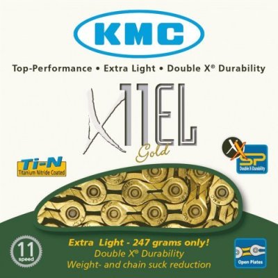 Цепь велосипедная KMC X11EL 11скоростей, 118L, золотая, BXEL11T4 / Велосипедная цепь | Спорт и отдых | V4.Ru: Маркетплейс