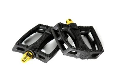 Педали велосипедные COLONY Fantastic Plastic Pedals 9/16" - Nylon/Fibre Mix, цвет черно-золотой, 03-002191 / Педали для велосипедов | Спорт и отдых | V4.Ru: Маркетплейс