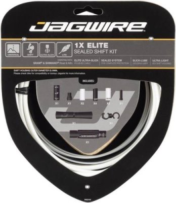 Велосипедный набор рубашек и тросиков переключения JAGWIRE Elite Sealed Shift Kit 2X, белый, SCK001 / Тросики и Рубашки | Спорт и отдых | V4.Ru: Маркетплейс