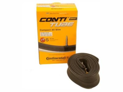 Камера велосипедная Continental Compact 20" Slim, 28-406 / 32-451, S42, спортниппель, 0181191 / Камеры для велосипеда | Спорт и отдых | V4.Ru: Маркетплейс