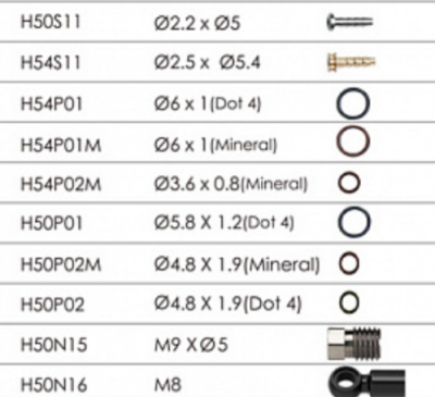 Прокладка O-ring BENGAL, Ø5.8XØ1.2(DOT4), для AVID, H50P01100 / Запчасти для гидравлических тормозов | Спорт и отдых | V4.Ru: Маркетплейс