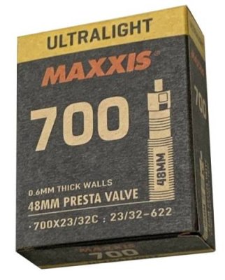 Велокамера Maxxis Ultralight, 700X23/32C, LFVSEP велониппель 48 мм, толщина 0.6 мм, 2021, EIB00100000 / Камеры для велосипеда | Спорт и отдых | V4.Ru: Маркетплейс