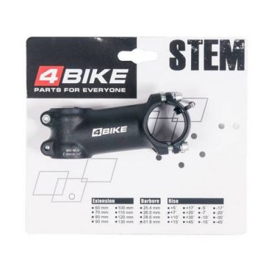 Вынос руля 4BIKE TDS-D507A, алюминиевый, L:80, R:+7°, D:31.8 мм, чёрный, ARV000406 / Выносы | Спорт и отдых | V4.Ru: Маркетплейс