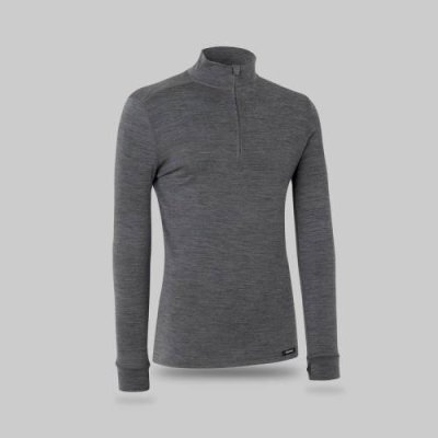 Велофутболка GripGrab Merino Bamboo Half Zip Long Sleeve Base Layer, Grey, 602803604 (Размер: M) / Велофутболка | Спорт и отдых | V4.Ru: Маркетплейс