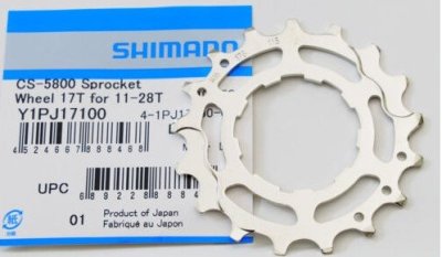 Звезда велосипедная SHIMANO, задняя, 17 зубов, для кассеты CS-5800 11-28Т, серебристый, Y1PJ17100 / Запчасти для кассет и трещеток | Спорт и отдых | V4.Ru: Маркетплейс