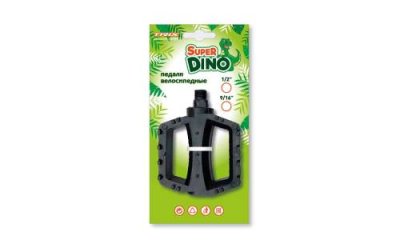 Педали детские TRIX Super Dino, пластиковые, 100x80мм, резьба 9/16", с шипами, черные, PDTX82414SD / Педали для велосипедов | Спорт и отдых | V4.Ru: Маркетплейс