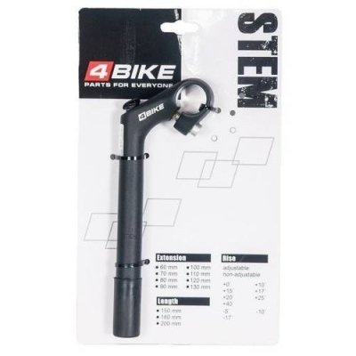 Вынос руля 4BIKE HS-C60, алюминиевый, L:60, R:+30°, D:25.4 мм, черный, ARV000402 / Выносы | Спорт и отдых | V4.Ru: Маркетплейс