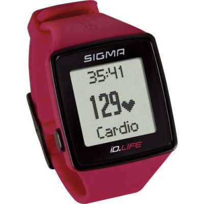 Часы спортивные SIGMA SPORT iD.LIFE: пульсометр с зонами эффективности, красные, 24620 / Спортивные часы | Спорт и отдых | V4.Ru: Маркетплейс