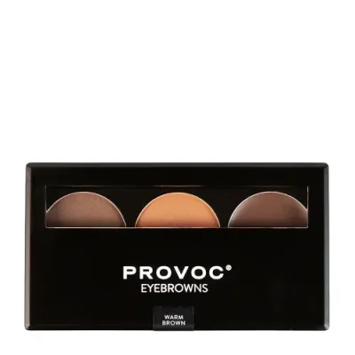 PROVOC Набор теней для бровей, 02 тепло-коричневый / EYEBROWNS Brow Palette 3,9 гр / Тени | Товары для красоты | V4.Ru: Маркетплейс