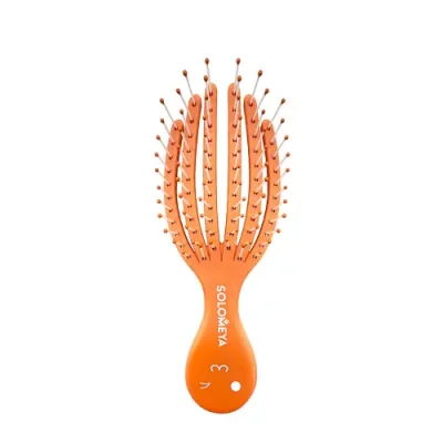 SOLOMEYA Расческа для сухих и влажных волос мини, оранжевый осьминог / Detangling Octopus Brush For Dry Hair And Wet Hair Mini Orange / Расчески | Товары для красоты | V4.Ru: Маркетплейс