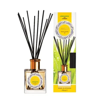 AREON Диффузор ароматический, лемонграсс и лавандовое масло / HOME PERFUMES Lemongrass & lavander oil Natural Lavender Oil 150 мл / Ароматы для дома | Товары для красоты | V4.Ru: Маркетплейс