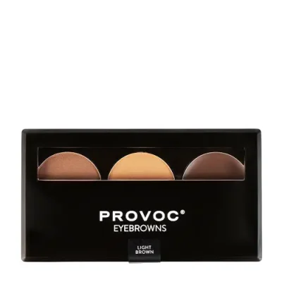 PROVOC Набор теней для бровей, 01 светло-коричневый EYEBROWNS Brow Palette 3,9 гр / Тени | Товары для красоты | V4.Ru: Маркетплейс