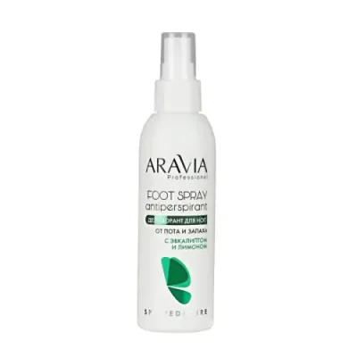 ARAVIA Дезодорант для ног с эвкалиптом и лимоном / FOOT SPRAY Antiperspirant 150 мл / Дезодоранты | Товары для красоты | V4.Ru: Маркетплейс