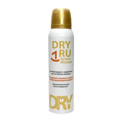 DRY RU Антиперспирант с парфюмом для активных женщин / Dry Ru Active Woman 150 мл / Дезодоранты | Товары для красоты | V4.Ru: Маркетплейс