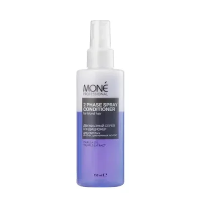 MONE PROFESSIONAL Спрей кондиционер двухфазный для обесцвеченных волос / 2-PHASE SPRAY CONDITIONER FOR BLOND HAIR 150 мл / Спреи | Товары для красоты | V4.Ru: Маркетплейс