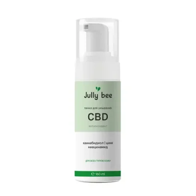 JULLY BEE Пенка для умывания c CBD, ниацинамидом и цинком / Jully Bee 160 мл / Пенки | Товары для красоты | V4.Ru: Маркетплейс