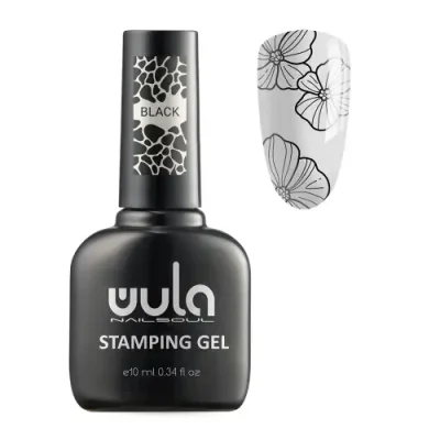 WULA NAILSOUL Гель-лак для стемпинга, черный / Stamping gel 10 мл / Гель-лаки | Товары для красоты | V4.Ru: Маркетплейс