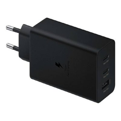 Сетевое зарядное устройство Samsung (EP-T6530NBEG) 65W 2xType-C + USB черное / Samsung | Электроника | V4.Ru: Маркетплейс