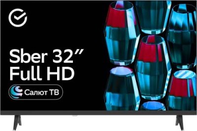 32" Телевизор Sber SDX-32F2139B, Full HD, 60 Гц, Салют ТВ, EAC / 32 дюйма | Электроника | V4.Ru: Маркетплейс