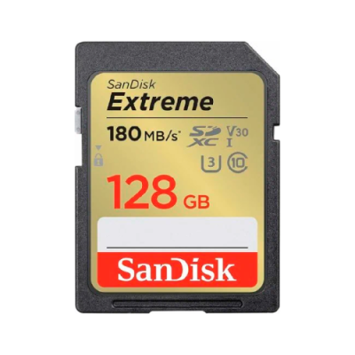 Карта памяти SanDisk Extreme SDXC UHS-I 4K micro SD  с адаптером 128Gb 180 MB/s 10 класс / SanDisk | Электроника | V4.Ru: Маркетплейс