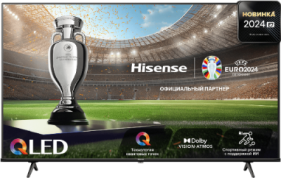 65" Телевизор Hisense 65EN7Q QLED, 4K Ultra HD, СМАРТ ТВ, Vidaa OS / 65 дюймов | Электроника | V4.Ru: Маркетплейс