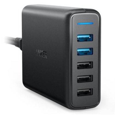 Сетевое зарядное устройство Anker PowerPort Speed 5 USB 63W A2054 черное / Anker | Электроника | V4.Ru: Маркетплейс