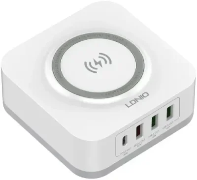 Беспроводное зарядное устройство LDNIO AW004 (3USB + Type-C) 32W белое / LDNIO | Электроника | V4.Ru: Маркетплейс