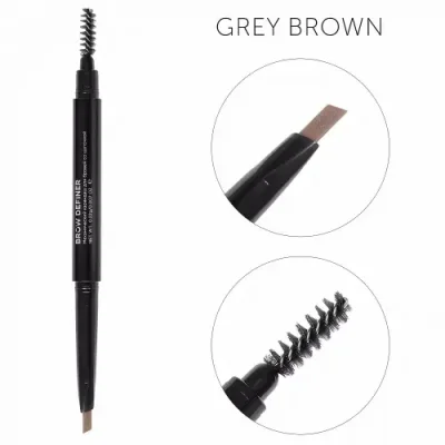 LUCAS COSMETICS Карандаш механический со щеточкой для бровей, серо-коричневый / Brow Definer grey brown / Карандаши | Товары для красоты | V4.Ru: Маркетплейс