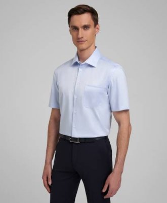 Рубашка прямой силуэт HENDERSON SHS-0578-N BLUE / Рубашки Non-Iron + Stretch | Одежда, обувь и аксессуары | V4.Ru: Маркетплейс