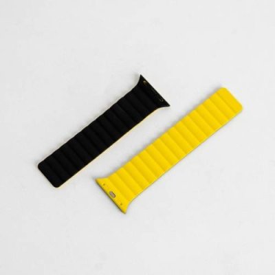 Ремешок Mutural Watch Band Molan для Apple Watch 38/40/41mm (Black/Yellow) / Ремешки и браслеты для умных часов Apple | Электроника | V4.Ru: Маркетплейс