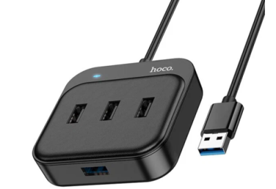 Адаптер Hoco HB31 4 в 1 Type-C на 4xUSB 2.0 0.2m (Black) / Адаптеры и переходники | Электроника | V4.Ru: Маркетплейс