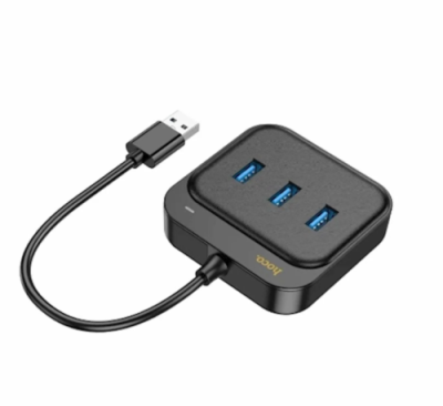 Адаптер Hoco HB35 4 в 1 Type-C на 3xUSB 2.0/RJ45 0.2m (Black) / Адаптеры и переходники | Электроника | V4.Ru: Маркетплейс