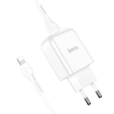 Сетевое зарядное устройство Hoco (N2) Vigour USB/2.1A + кабель Lightning (белый) / Сетевые зарядные устройства | Электроника | V4.Ru: Маркетплейс