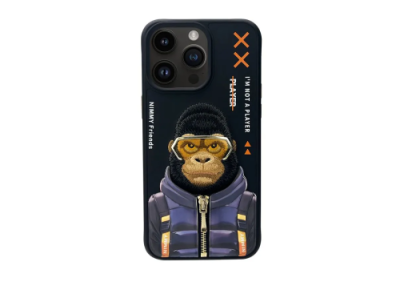 Чехол-накладка Nimmy Friends Cool Cute 2.0/Gorilla для Apple iPhone 16 Pro полиуретан (черный) / для iPhone 16 Pro | Электроника | V4.Ru: Маркетплейс