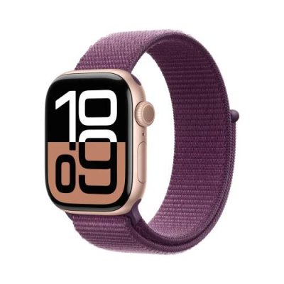 Apple Watch Series 10 46mm Rose Gold Aluminum Case with Plum Sport Loop (M/L) / Apple Watch Series 10 | Электроника | V4.Ru: Маркетплейс