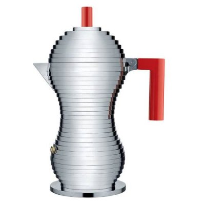 Alessi Кофеварка 300 мл металлик/красная Pulcina Alessi / Турки для кофе | Товары для дома | V4.Ru: Маркетплейс