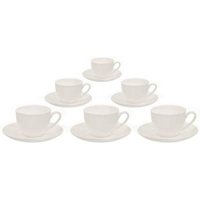 Tea4chill Набор кофейных чашек и блюдей из фарфора Buchensee Fine Bone China на 6 персон, 210 мл / Сервизы для чая и кофе | Товары для дома | V4.Ru: Маркетплейс