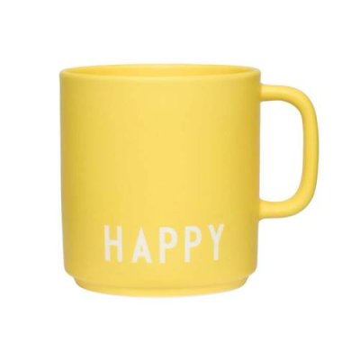 Design Letters Кружка "Happy" 0,25 л Yellow Favourite Design Letters / Кружки | Товары для дома | V4.Ru: Маркетплейс